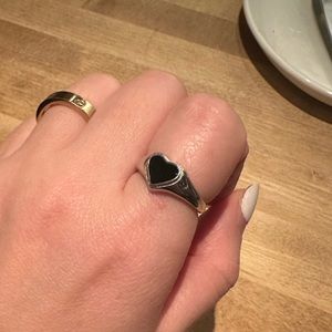 🖤🔎Black heart ring💍